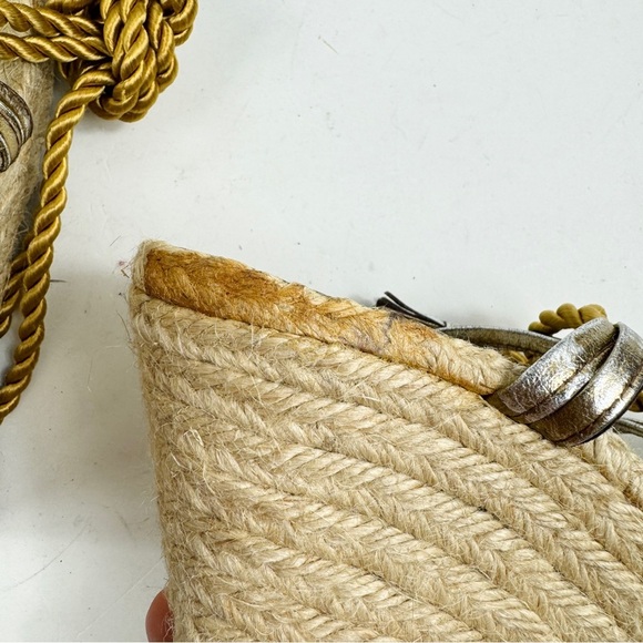 Tory Burch gladiator wedge espadrilles sandals - Picture 4 of 8